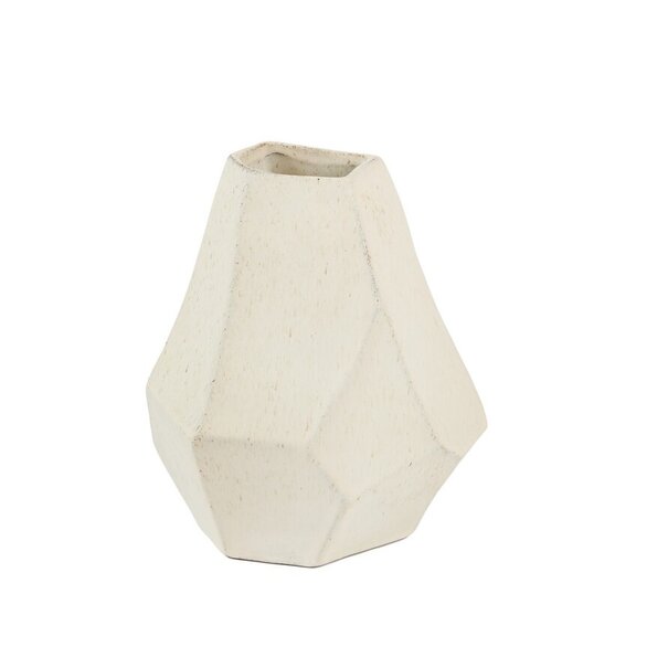 Light en Living Vaas deco 21x16,5x23 cm POVINA keramiek crème