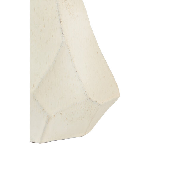 Light en Living Vaas deco 21x16,5x23 cm POVINA keramiek crème