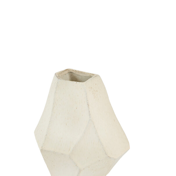 Light en Living Vaas deco 21x16,5x23 cm POVINA keramiek crème