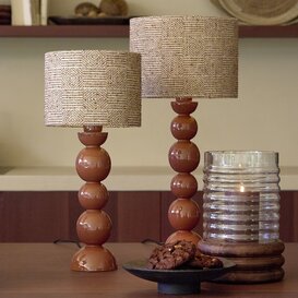 Lampvoet Ø10x36 cm BARLES glanzend terra