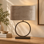 Lampenkap ovaal recht smal 38-17,5-28 cm PALATA taupe