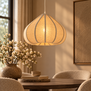 Hanglamp Ø40X28,5 cm ZUBEDA linnen naturel