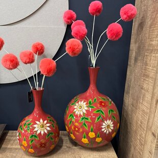 Vaas Camina langnek S rood / roze
