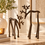 Ornament 15x6x20 cm DEER glans bruin-brons