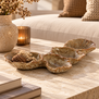 Ornament / schaal 29x15,5x3 cm CINDEL keramiek bruin