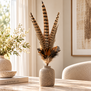 Ornament Ø15x60 cm PHEASENT donker bruin