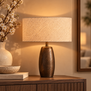 Kap ovaal recht smal laag 58-24-27 cm STONE beige