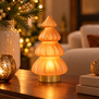 Tafellamp LED Ø15x28 cm TREE glas mat oranje