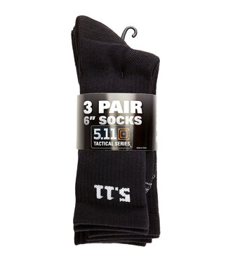 5.11 5.11 Tactical 6" Socks 3-Pack