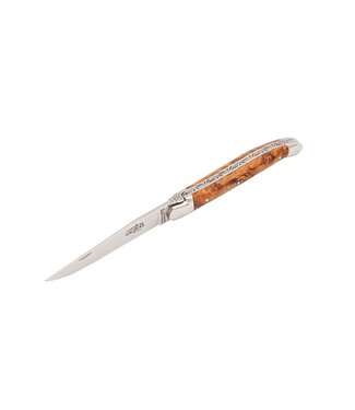 Forge de Laguiole Forge de Laguiole Thuja, geschmiedete Biene und Feder, Mitres Inox, Finish glänzend, 11 cm