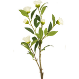 Greenmoods Kunstig Camellia Blomstergren Hvit 80cm