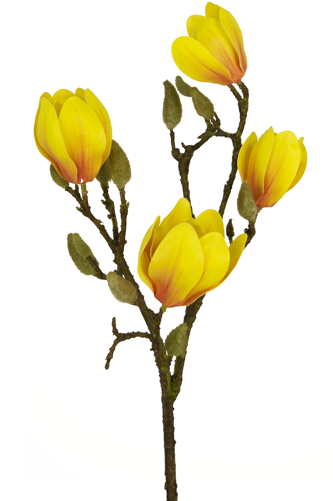 Greenmoods Kunstig Magnolia Gren Gul 50cm