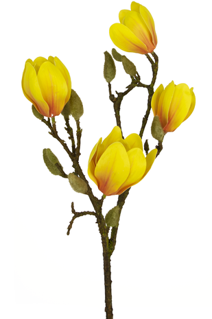 Greenmoods Kunstig Magnolia Gren Gul 50cm