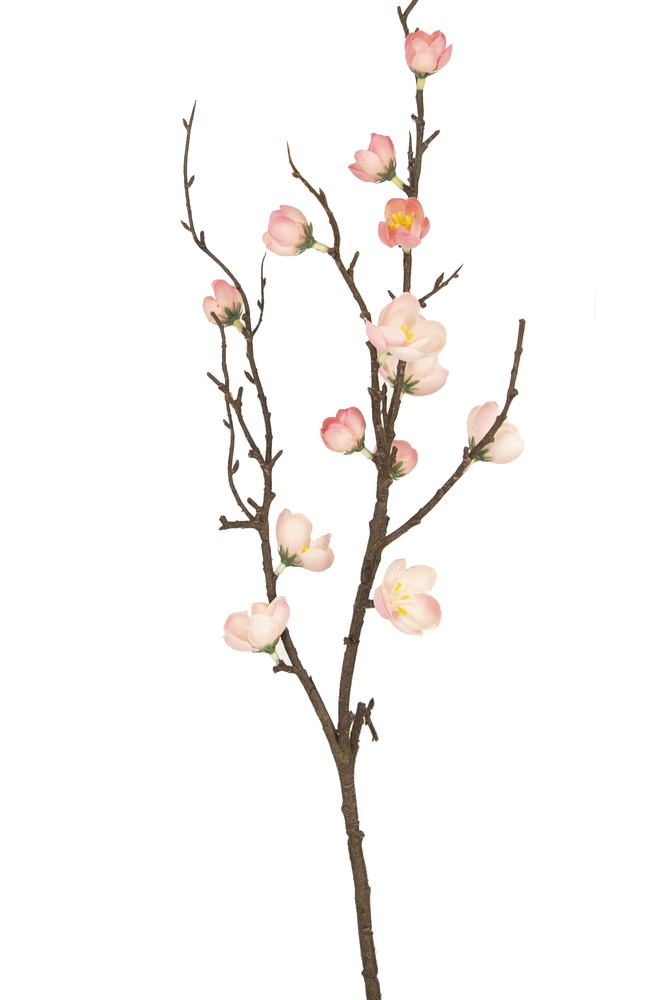 Greenmoods Kunstig Blomstergren Prunus Rosa 78cm
