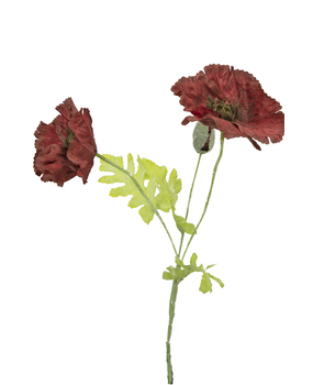 Greenmoods Kunstig Valmue Burgunder 73cm