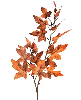 Greenmoods Kunstig gren Eikeblad 90 cm rød Greenmoods Kunstig gren Eikeblad 90 cm rød