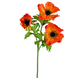 Greenmoods Kunstig blomst Anemone x3 Oransje 56cm