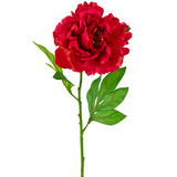 Greenmoods Kunstig blomst Peon 77 cm rød Greenmoods Kunstig blomst Peon 77 cm rød