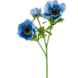 Greenmoods Kunstig blomst Anemone dobbel 56 cm blå