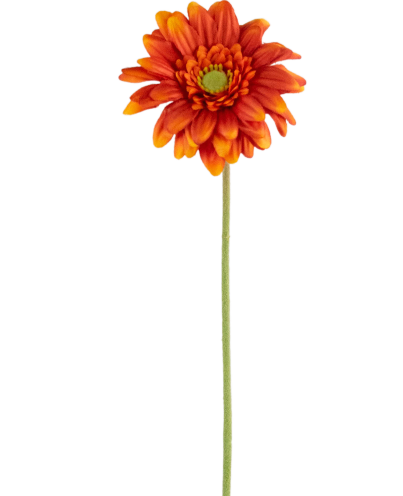 Greenmoods Kunstig blomst Gerbera mini 47 cm myk oransje