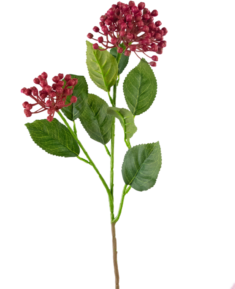Greenmoods Kunstig blomst Hortensia 55 cm mørk rosa