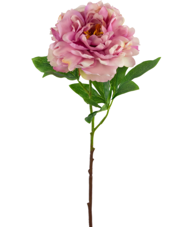 Greenmoods Kunstig blomst Peon Lys rosa 61cm