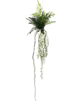Greenmoods Kunstige Bregne Hengeplante 90cm Greenmoods Kunstige Bregne Hengeplante 90cm
