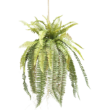 Greenmoods Kunstig hengende plante Bregne på kule 97 cm Greenmoods Kunstig hengende plante Bregne på kule 97 cm