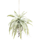 Greenmoods Kunstig hengende plante Frosted Fern på kule 76 cm Greenmoods Kunstig hengende plante Frosted Fern på kule 76 cm