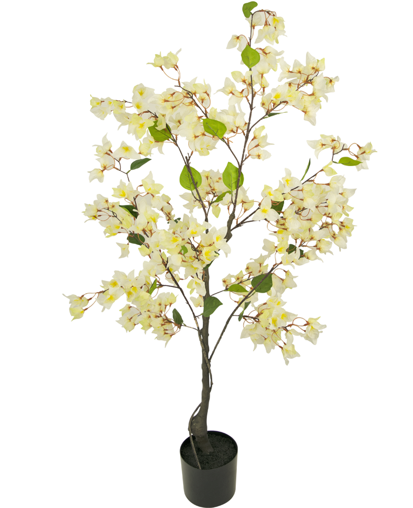 Greenmoods Kunstig Bougainvillea Tre Hvit 120cm