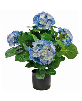 Greenmoods Kunstig Hortensia Blå 43cm