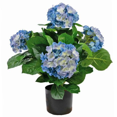 Greenmoods Kunstig Hortensia Blå 43cm