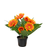 Greenmoods Kunstig Gerbera Oransje 28cm