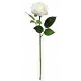 Greenmoods Kunstig Rose "Emine" Real Touch Hvit 43cm