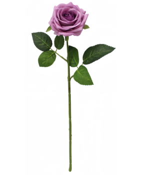 Greenmoods Kunstig Rose "Emine" Real Touch Mørk Rosa 43cm