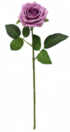 Greenmoods Kunstig Rose "Emine" Real Touch Mørk Rosa 43cm