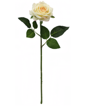 Greenmoods Kunstig Rose "Emine" Real Touch gul/krem 43cm Greenmoods Kunstig Rose "Emine" Real Touch gul/krem 43cm