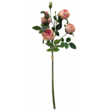 Greenmoods Kunstig Rosegren dobbel Real Touch rosa 80cm Greenmoods Kunstig Rosegren dobbel Real Touch rosa 80cm