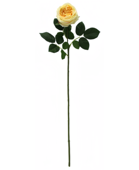 Greenmoods Kunstig Hagerose "Anniken" Real Touch gul 72cm