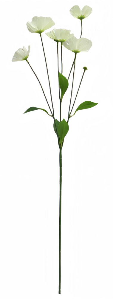 Greenmoods Kunstig Krysantemum Real Touch hvit 78cm