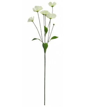 Greenmoods Kunstig Krysantemum Real Touch hvit 78cm