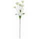 Greenmoods Kunstig Krysantemum Real Touch hvit 78cm