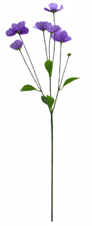 Greenmoods Kunstig Krysantemum Real Touch lilla 78cm