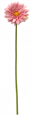 Greenmoods Kunstig Gerbera Real Touch rosa 53cm