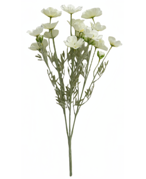 Greenmoods Kunstig Krysantemum Real Touch hvit 58cm