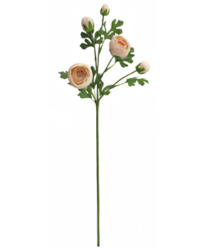 Greenmoods Kunstig Ranunkelgren x5 Real Touch rosa 62cm