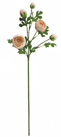 Greenmoods Kunstig Ranunkelgren x5 Real Touch rosa 62cm