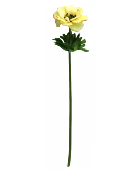 Greenmoods Kunstig Anemone Real Touch gul 52cm