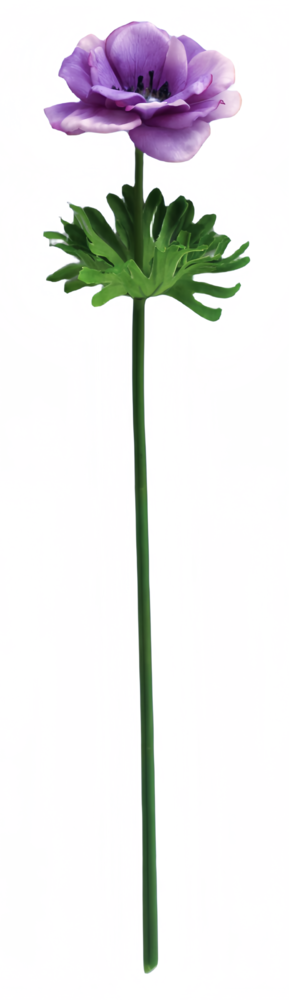 Greenmoods Kunstig Anemone Real Touch lilla 52cm