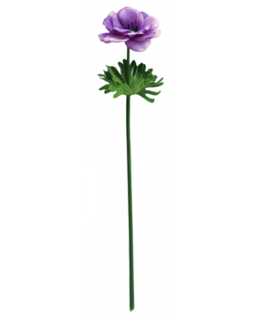 Greenmoods Kunstig Anemone Real Touch lilla 52cm